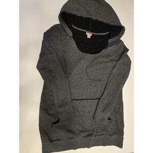 Mossimo‎ Long Women's Scoop Neck Hoodie Size XL, Gray, Kangaroo Pocket